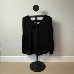 41 Hawthorn Black Long Sleeve Blouse